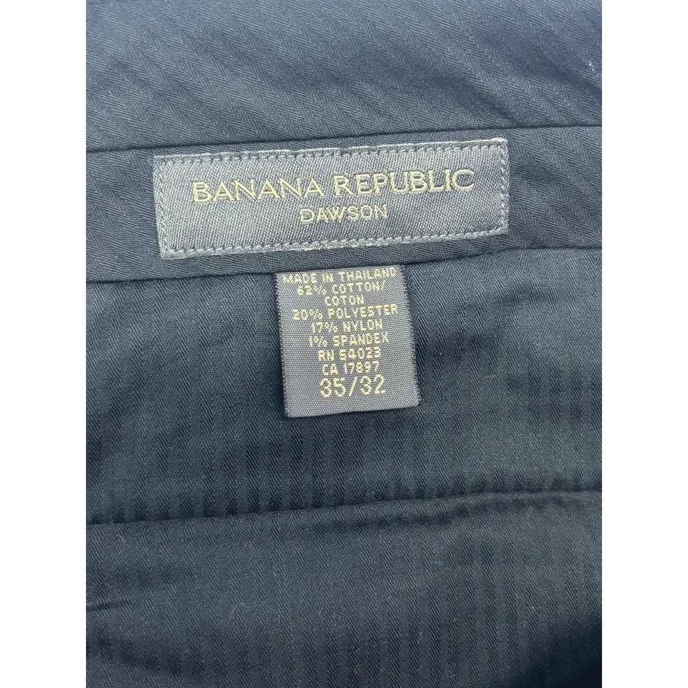 vtg Banana Republic Dawson 35x32‎ Heavy Flannel Cotton Pants Straight Charcoal